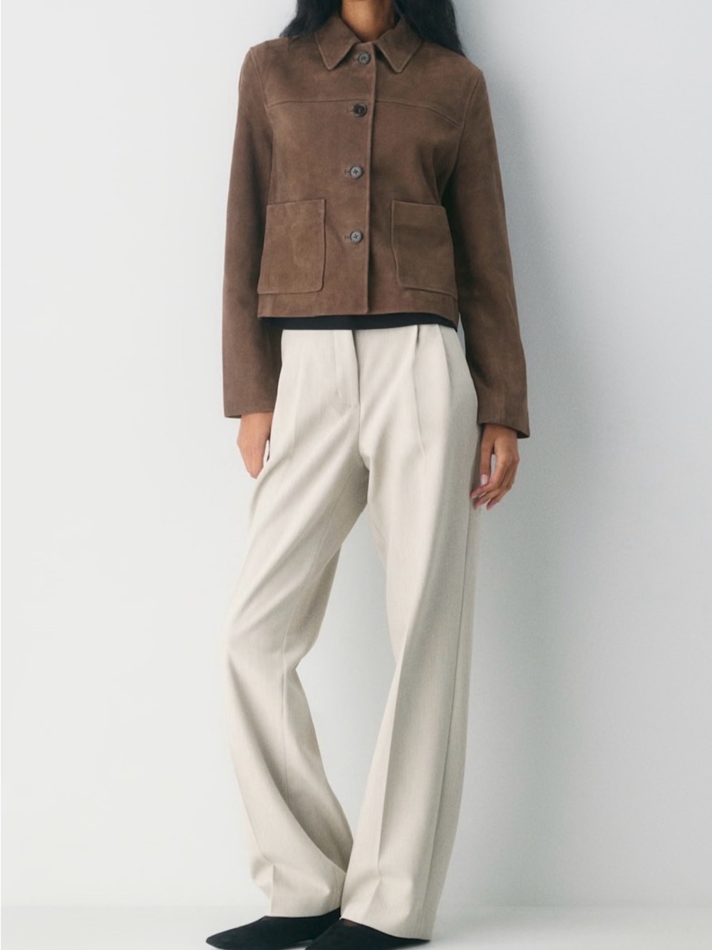 NWT The Effortless Pant Trousers Pearl matte